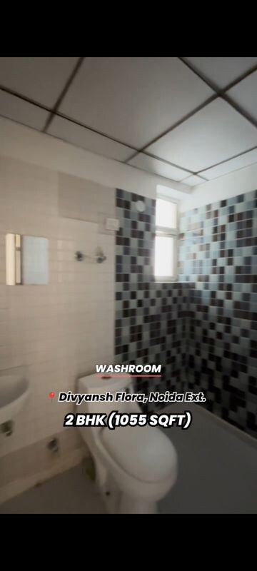 Bathroom in 2 BHK Apartment at Divyansh Flora, Sector 16c Greater Noida – for Sale