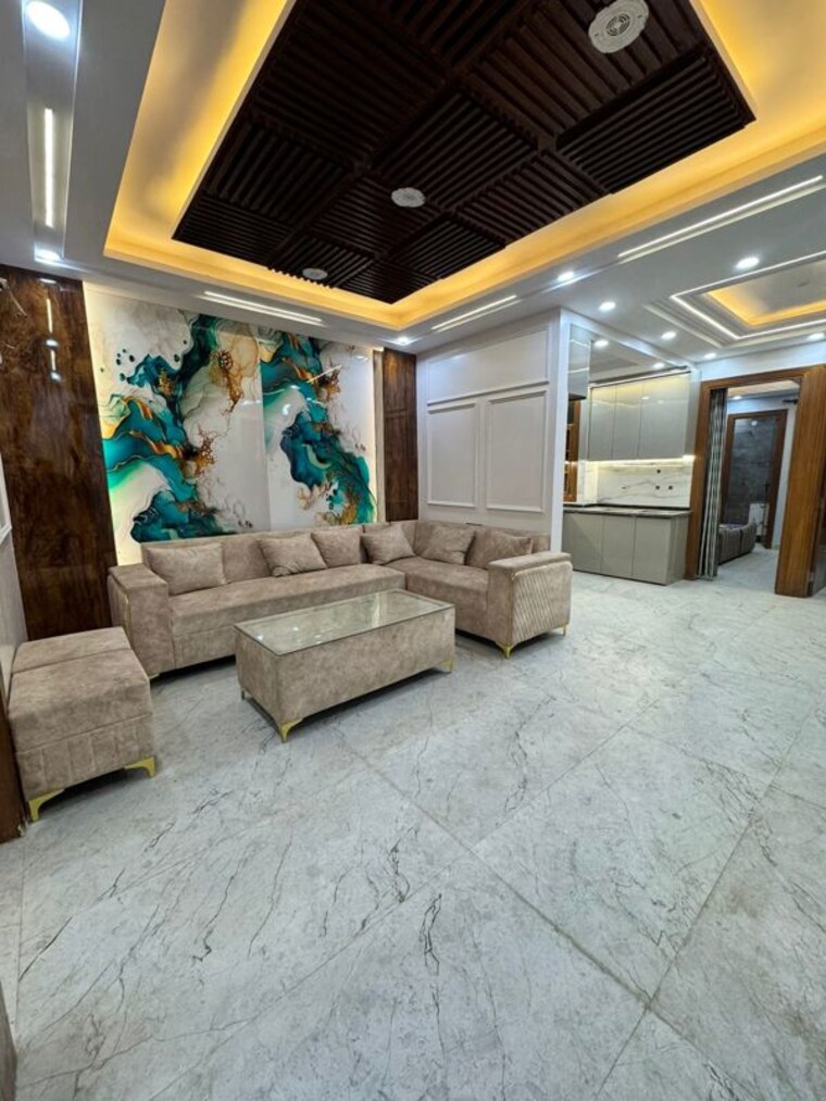 Living Room, dwarka mor 4 Bedroom 125 Sq.Yd. Builder Floor In Dwarka Mor Delhi 9934409