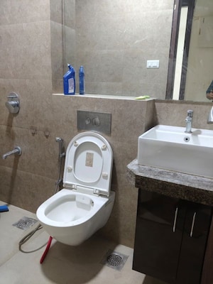 Bathroom in 2 BHK Apartment at Sunteck Avenue 2, Goregaon West – for Rent