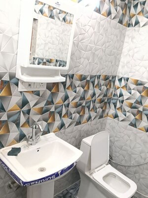 Bathroom in 2 BHK Apartment at Nehru Enclave, Gomti Nagar – for Rent