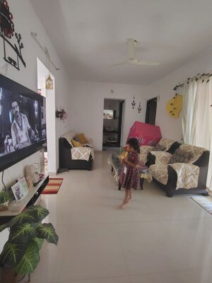 Living Room in 1.5 BHK Apartment at Pride World City Long Island, Charholi Budruk – for Rent