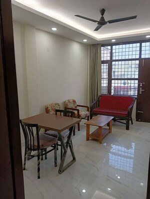 Living Room in 1 BHK Builder Floor at Silver Leaf Society, Sector 55 – for Rent