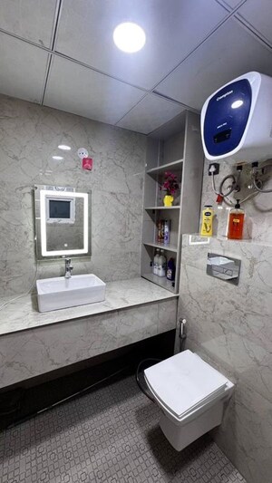 Bathroom in Studio Apartment at Fusion Ufairia, Sector 16b Greater Noida – for Rent