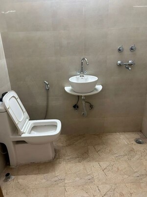 Bathroom in 2 BHK Apartment at Rail Vihar Apartment, Sector 15 – for Rent