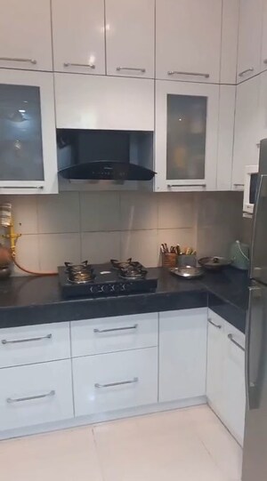 Kitchen in 3 BHK Builder Floor at Wave Executive Floors, Wave City – for Sale