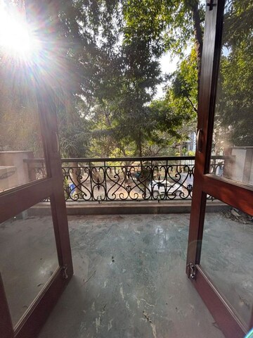 Balcony in 4 BHK Builder Floor at Vasant Vihar – for Rent