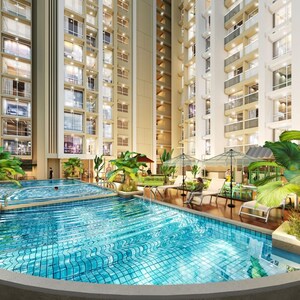 Bedroom in 3 BHK Apartment at Millennium Celesta, Kharghar Sector 33 – for Sale
