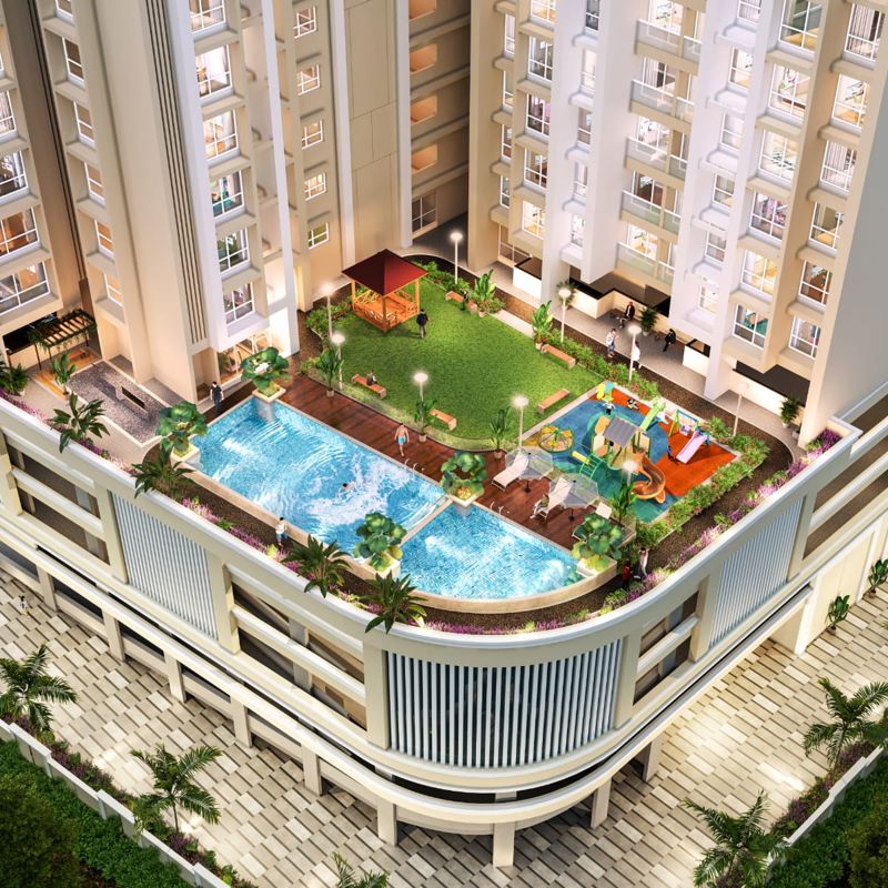 3 BHK + Pooja Room 1650 Sq.Ft. Apartment in Millennium Celesta