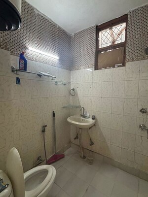 Bathroom in 2 BHK Builder Floor at Saket – for Rent