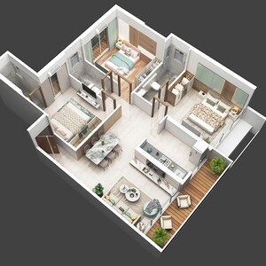 Floor Plan in 2 BHK Apartment at Today I Land 27, Ranjanpada – for Sale