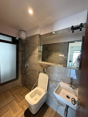 Bathroom in 2 BHK Apartment at Level The Residences, Andheri West – for Rent