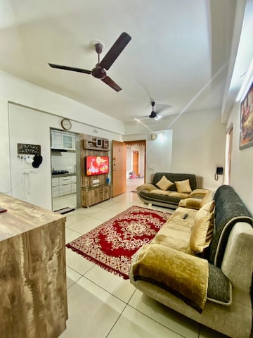 Living Room in 2 BHK Apartment at Shela – for Rent