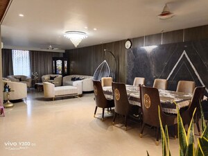 Dining area in 4 BHK Apartment at Sushant Lok I – for Rent