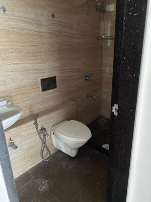 Bathroom in 1 BHK Apartment at Royal Oasis, Malad West – for Rent