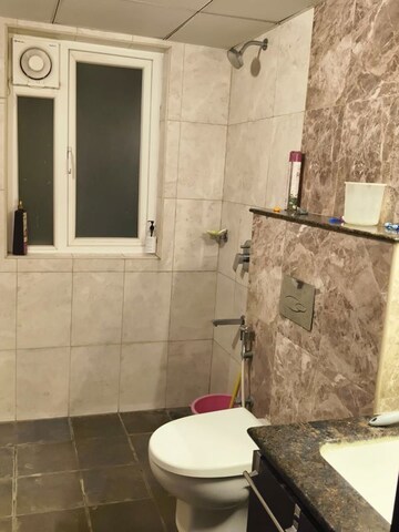 Bathroom in 3 BHK Apartment at Pashmina Waterfront, Old Madras Road – for Rent