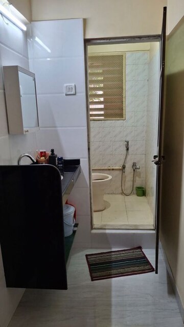 Bathroom in 1 BHK Apartment at Charkop Sector 6 – for Rent