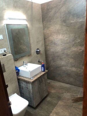 Bathroom in 3 BHK Builder Floor at Maya Homes, Indrapuram – for Rent