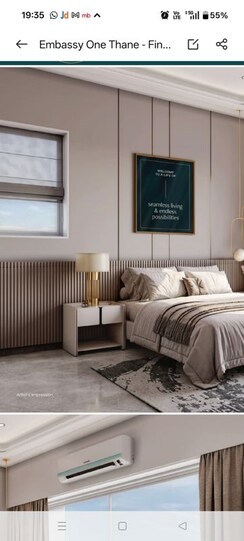 3 BHK + Servant Room Apartment For Sale in Embassy One Thane