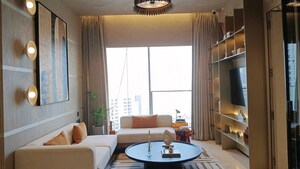 Living Room in 3 BHK Apartment at Piramal Mahalaxmi, Mahalaxmi – for Sale