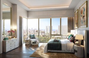 Living Room in 2 BHK Apartment at Piramal Aranya, Byculla – for Rent