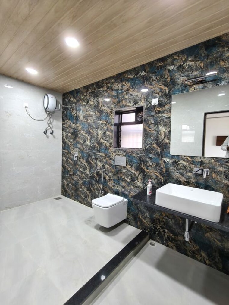 Attached Bathroom, parsik-hills 6+ Bedroom 580 Sq.Mt. Independent House In Cbd Belapur Sector 24 Navi Mumbai 9938737
