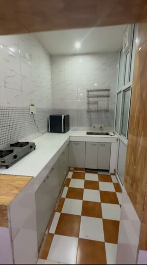 Kitchen in 2 BHK Builder Floor at Sector 21c – for Rent