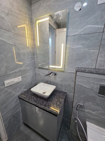 Bathroom in 1 BHK Builder Floor at Saket – for Rent