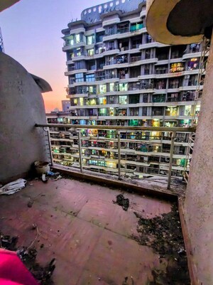 Balcony in 1 BHK Apartment at Tharwani Vedant Millenia, Titwala – for Sale