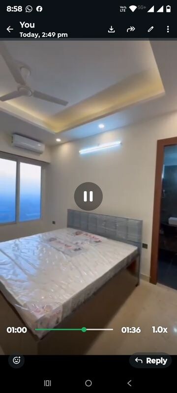 Bedroom in 3 BHK Apartment at Mahagun Moderne, Sector 78 – for Rent