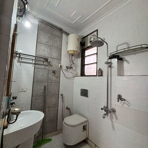 Bathroom in 3 BHK Builder Floor at Malviya Nagar – for Rent