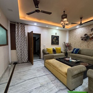 Living Room in 3 BHK Builder Floor at Malviya Nagar – for Rent