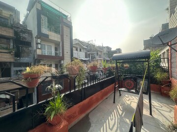 Balcony in 3 BHK Builder Floor at Kailash Hills – for Rent