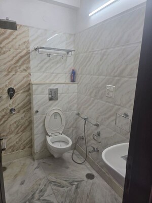 Bathroom in 3 BHK Builder Floor at Greater Kailash I – for Rent