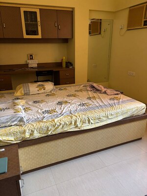 Bedroom in 1 BHK Apartment at Siddhi Highland Park, Kolshet Road – for Rent