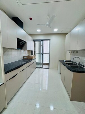 Kitchen in 4 BHK Apartment at Rustomjee Crown, Prabhadevi – for Rent