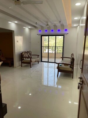 Living Room in 3 BHK Apartment at Rahul Towers, Kothrud – for Rent