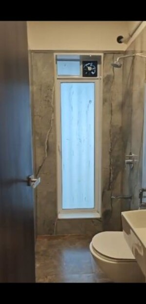 Bathroom in 1 BHK Apartment at Blumen Apartments, Vikhroli West – for Rent