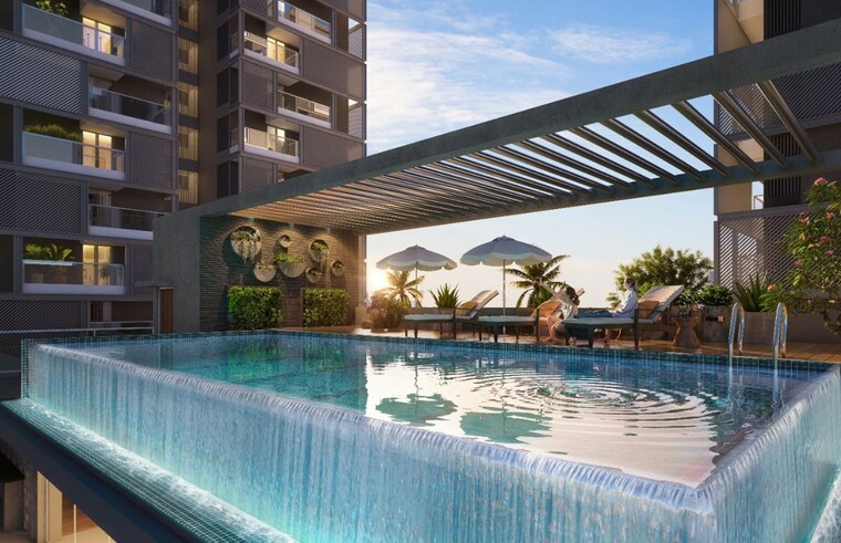 Swimming Pool, majestique-rhythm-county 2 Bedroom 977 Sq.Ft. Apartment In Handewadi Pune 9939178