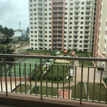 Balcony in 3 BHK Apartment at Sobha Palm Courts, Kogilu Road – for Rent