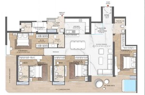 Floor Plan in 3 BHK Apartment at Smart World The Edition, Sector 66 – for Sale