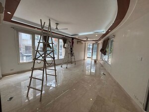 Staircase in 3 BHK Builder Floor at Greater Kailash I – for Sale
