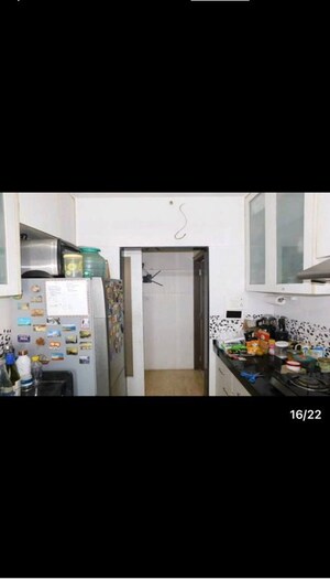 Kitchen in 3 BHK Apartment at Sethia Grandeur, Bandra East – for Rent