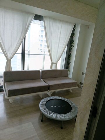 Living Room in 3 BHK Apartment at Lodha The World Towers World One Tier 2, Worli – for Rent