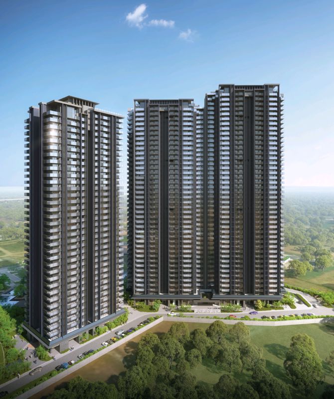 2 BHK + Pooja Room 1740 Sq.Ft. Apartment in Krisumi Waterfall Residences