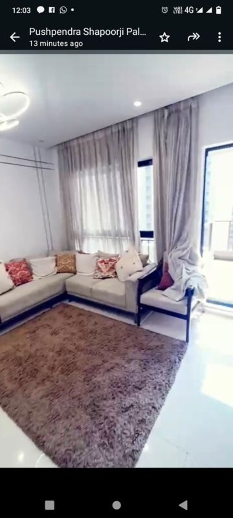 Living Room, shapoorji-pallonji-sensorium 3 Bedroom 973 Sq.Ft. Apartment In Hinjewadi Pune 9939679