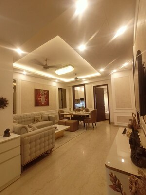 Living Room in 3 BHK Builder Floor at NKV Golden Avenue, Sohna Sector 35 – for Sale