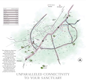 3 BHK Apartment – Map Location View at Krisumi Waterside Residences, Sector 36a - for Sale