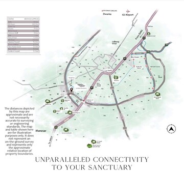 3 BHK Apartment – Map Location View at Krisumi Waterside Residences, Sector 36a - for Sale