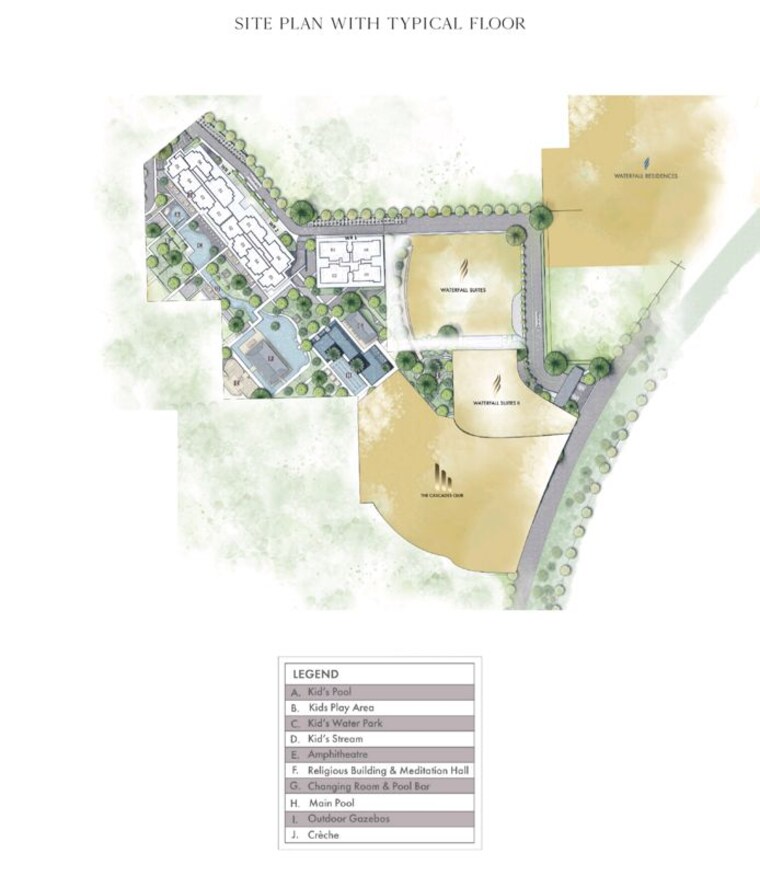 undefined, krisumi-waterside-residences 3 Bedroom 2260 Sq.Ft. Apartment In Sector 36a Gurgaon 9939701