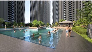 Swimming Pool in 3 BHK Apartment at Krisumi Waterside Residences, Sector 36a – for Sale